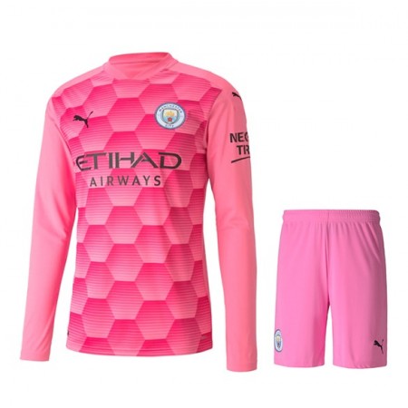 Billiga Fotbollströjor Manchester City Målvakt Barn Tredje tröja 2020/21 Långärmad